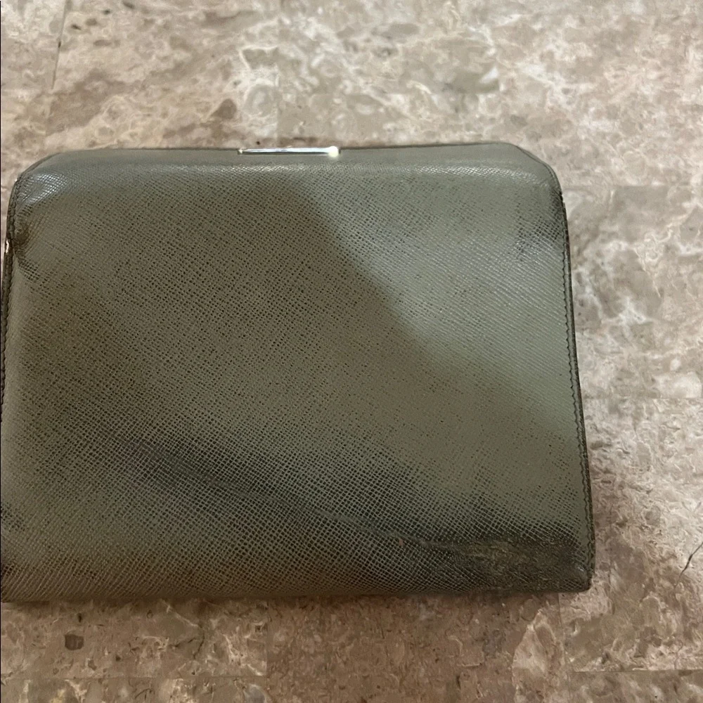 Prada olive Leather Wallet. Lots of life left
GUC. Leather is in good shape - Picture 6 of 12
